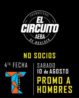 El CIRCUITO 4ta Fecha – NO SOCIO Promo A Hombres