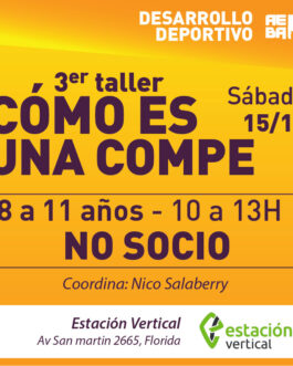 3° Taller: Como és una Compe? – NO Soci@s AEBA – 8 a 11 años