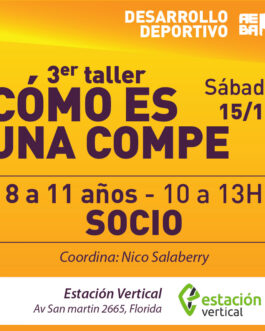 3° Taller: Como és una Compe? – Soci@s AEBA – 8 a 11 años