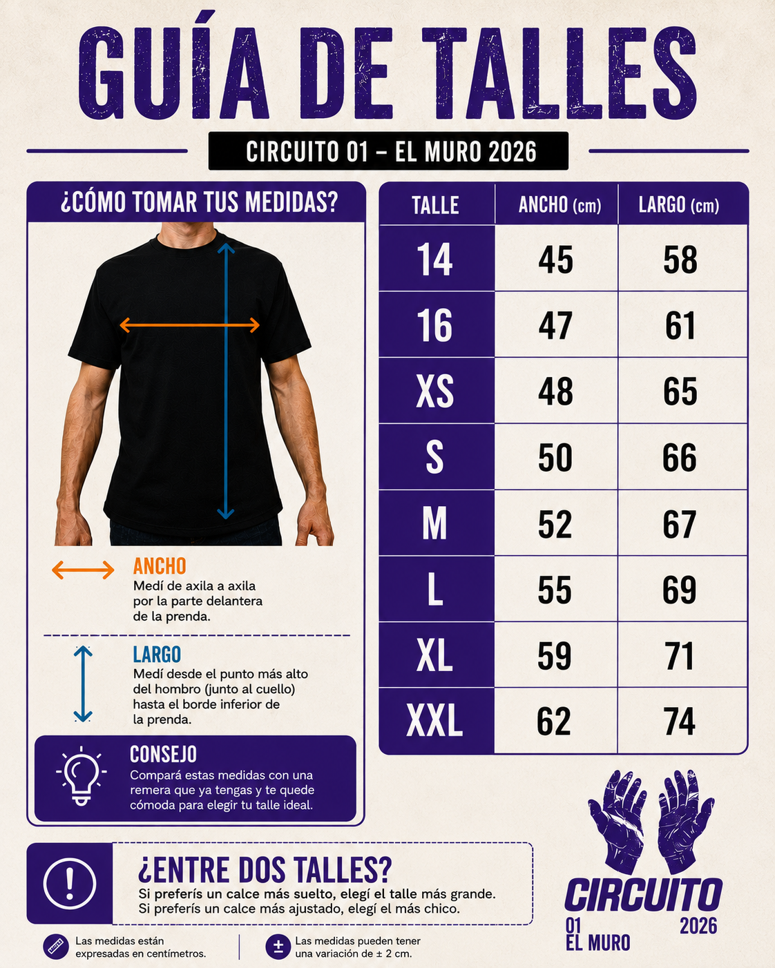 REMERA + El CIRCUITO 1ra Fecha – SOCIA Promo A y B Mujeres